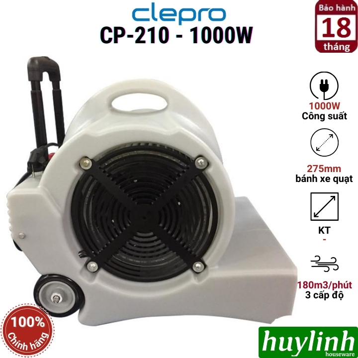 Quạt sấy thổi thảm Clepro CP-210