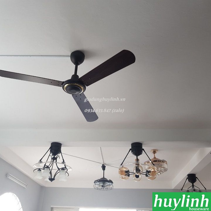 Quạt trần cánh gỗ Sinwa F611 ORB 4