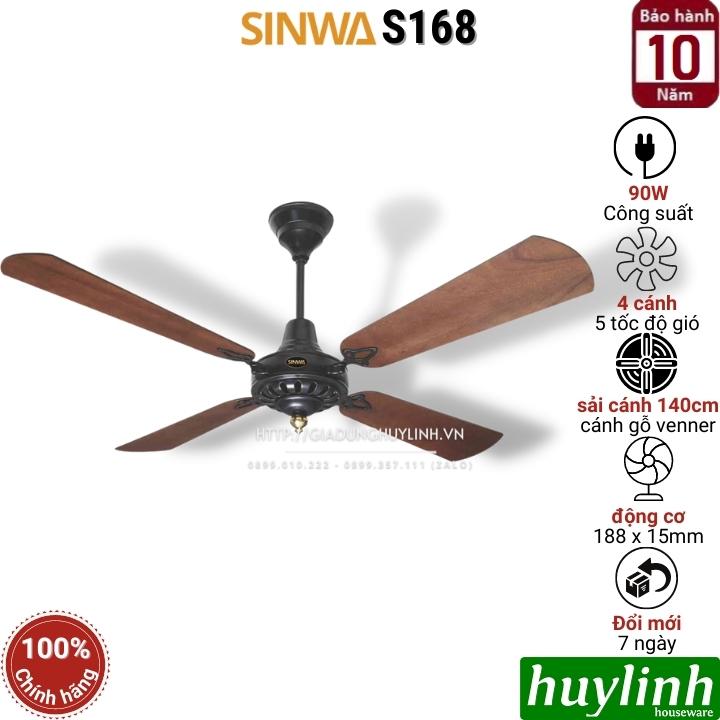 Quạt trần kiểu cổ Sinwa S168 