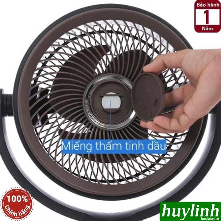 Quạt cây đứng tuần hoàn không khí Sharp PJ-CD433V-H - động cơ DC 20W - 3 cánh 99 tốc độ gió 7