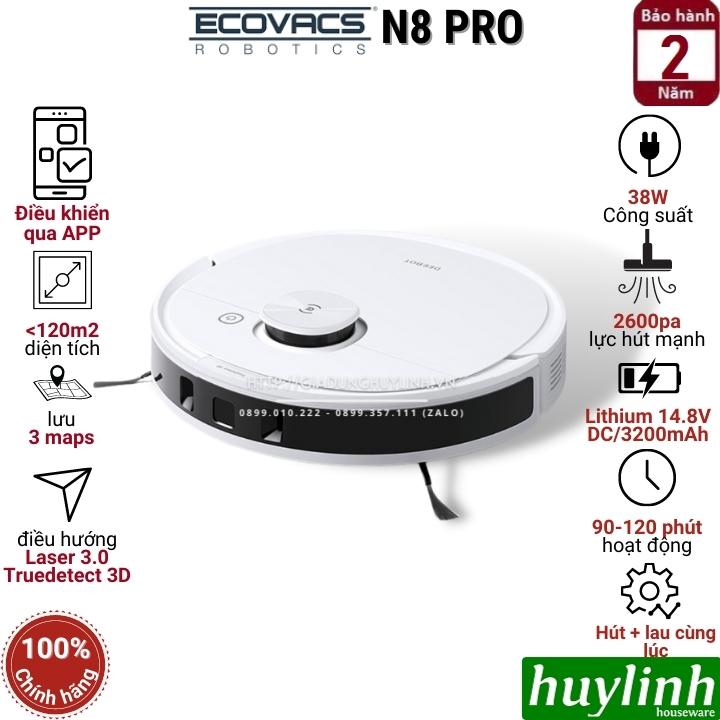 Robot hút bụi lau nhà Ecovacs Deebot N8 PRO