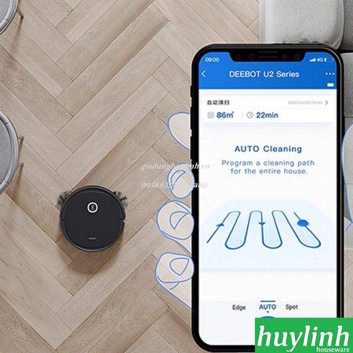 Robot hút bụi lau nhà Ecovacs Deebot OZMO U2 PRO - Bản Quốc Tế - Chính hãng 7