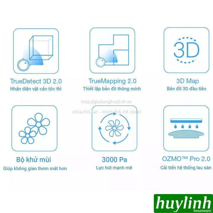 Robot hút bụi lau nhà Ecovacs Deebot T9 - 3000pa - Bản Quốc Tế - Hàng chính hãng 3