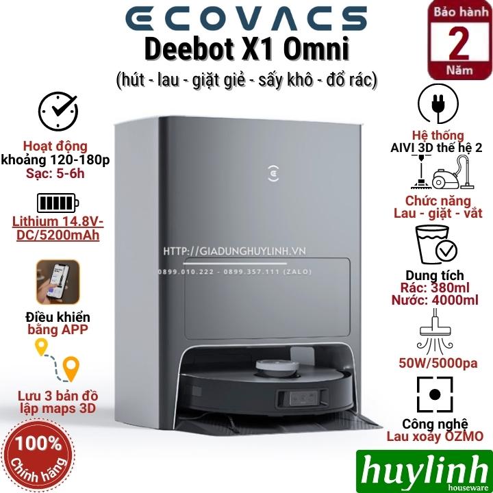 Robot hút bụi lau nhà Ecovacs Deebot Deebot X1 Omni