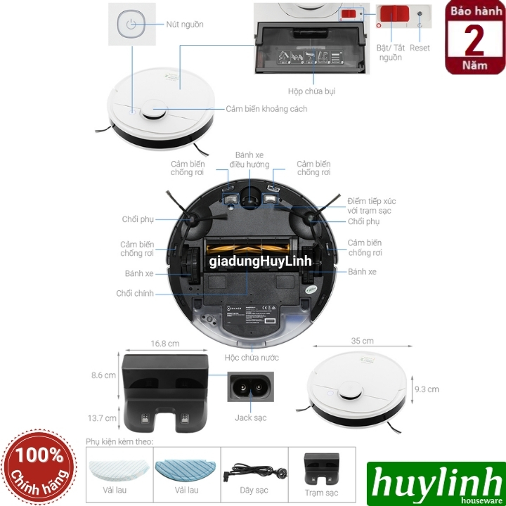 Robot hút bụi thông minh Ecovacs Deebot N8 2