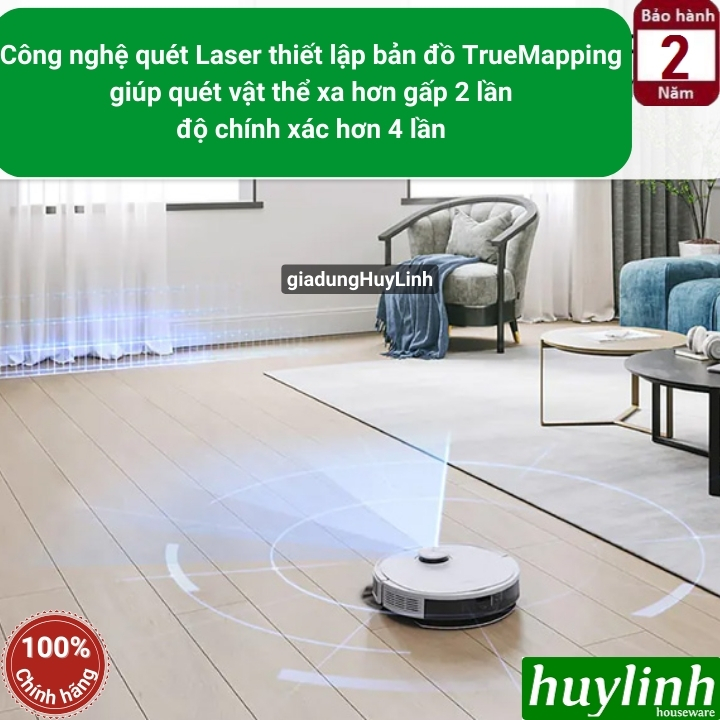 Robot hút bụi thông minh Ecovacs Deebot N8 3