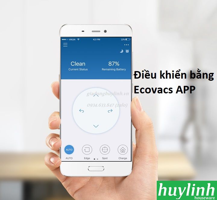 Robot hút bụi lau nhà Ecovacs Deebot OZMO 610 4