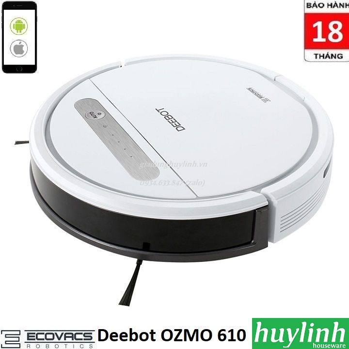Robot hút bụi lau nhà Ecovacs Deebot OZMO 610
