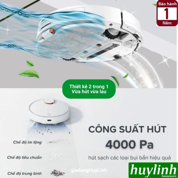 Robot hút bụi lau nhà tự động Xiaomi S10 EU - Hàng chính hãng 2