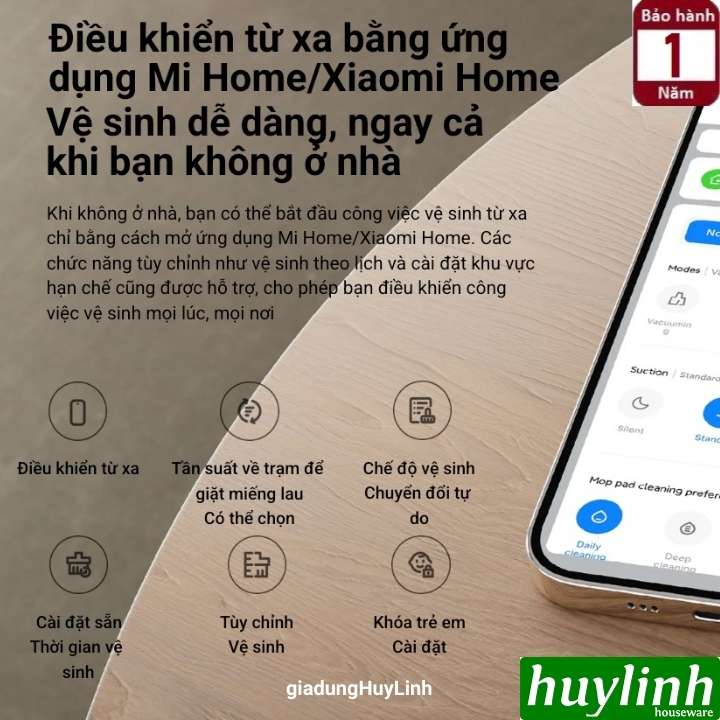 Robot hút bụi lau nhà Xiaomi X20 5