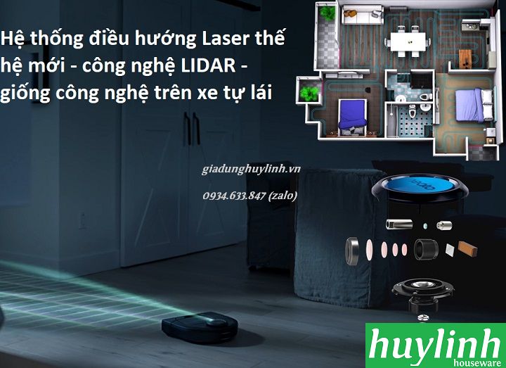 Robot hút bụi Neato D6 Connected 3