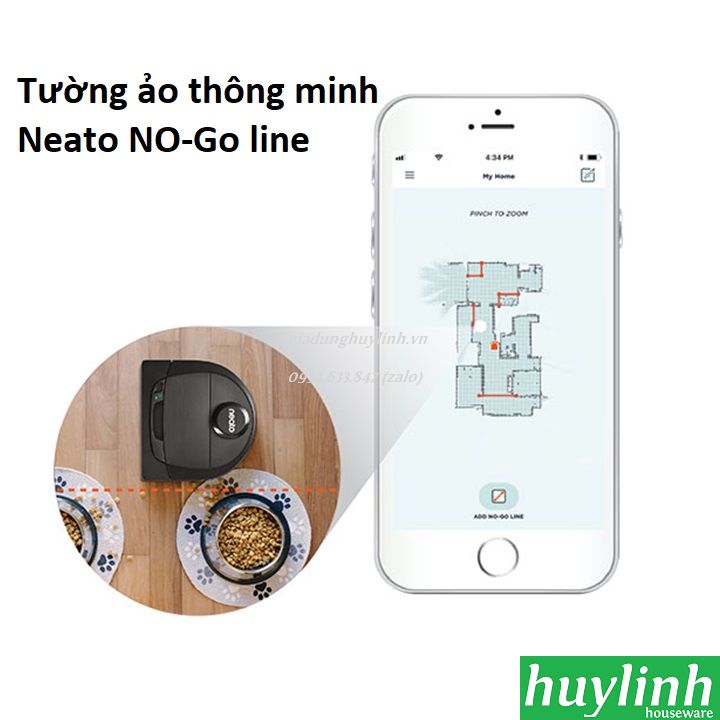 Robot hút bụi Neato D6 Connected 4