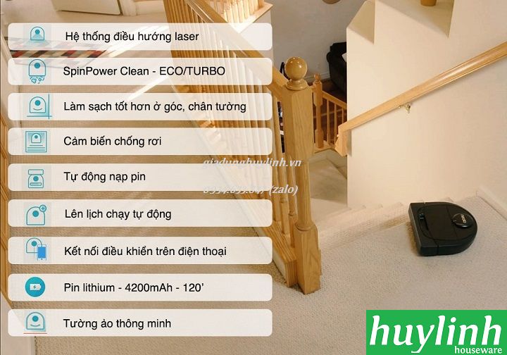Robot hút bụi Neato D6 Connected 2