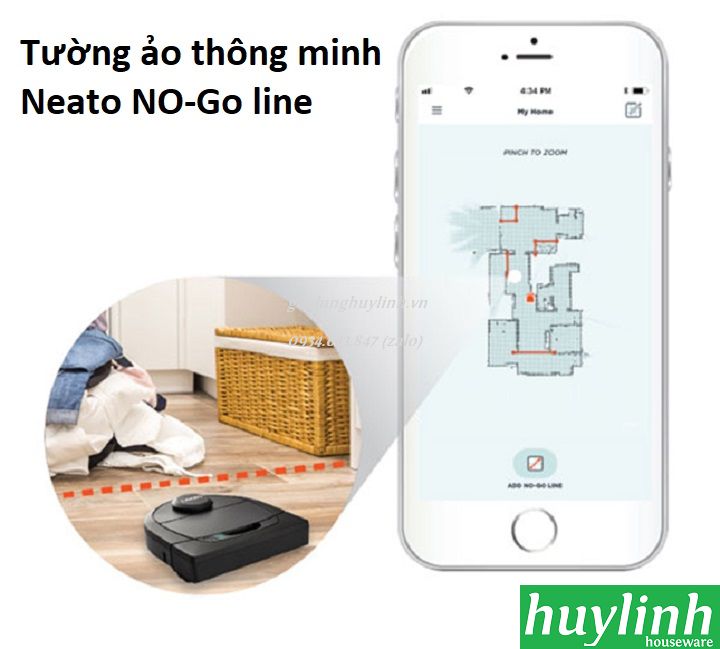 Robot hút bụi Neato D4 Connected 4