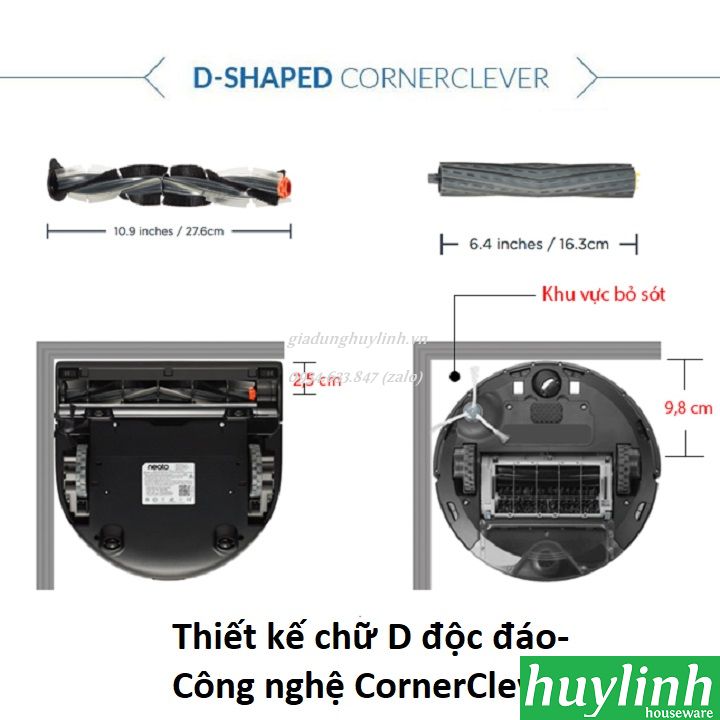 Robot hút bụi Neato D4 Connected 8