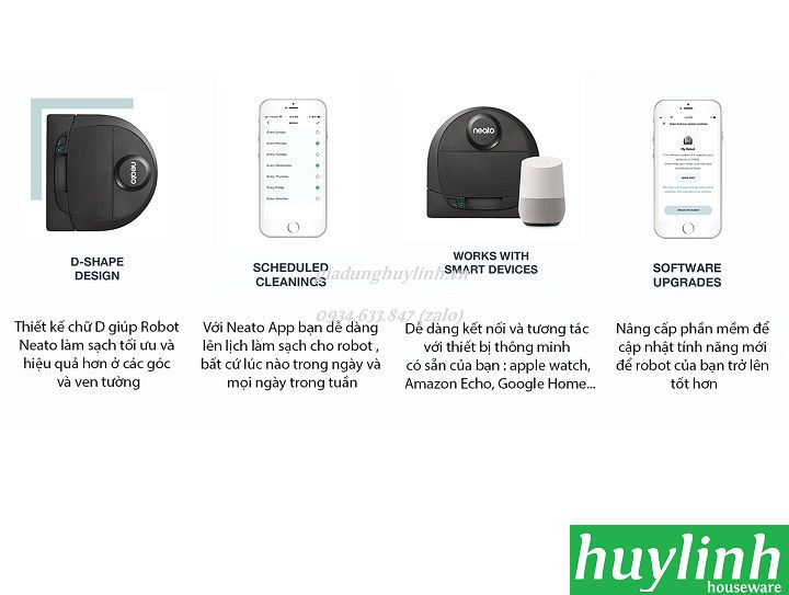 Robot hút bụi Neato D4 Connected 9