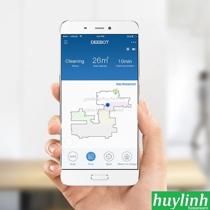 Robot hút bụi lau nhà Ecovacs Deebot OZMO 900 7