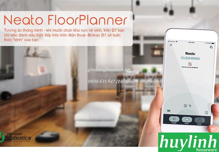 Robot hút bụi Neato D7 Connected 3