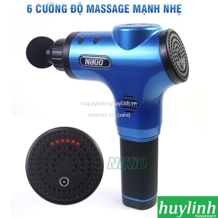 Súng máy massage cầm tay dùng pin Nikio NK-170A -2000mAh 5