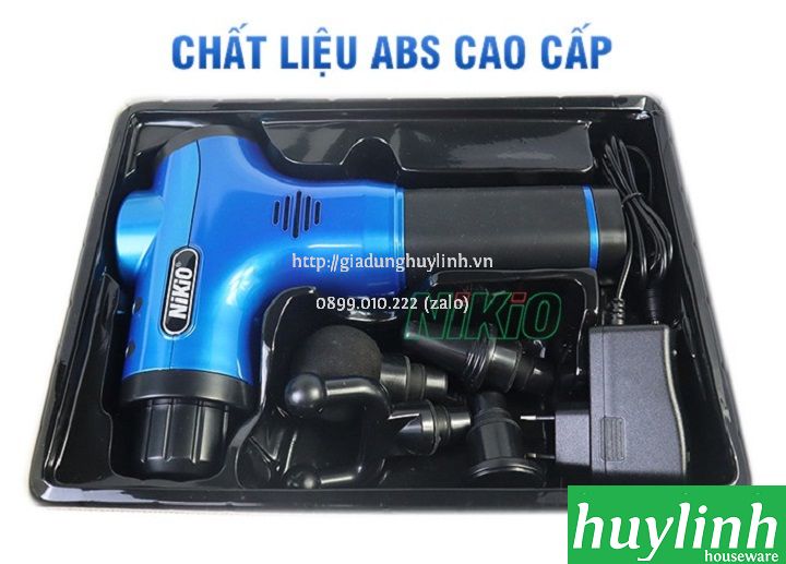 Súng máy massage cầm tay dùng pin Nikio NK-170A -2000mAh 7