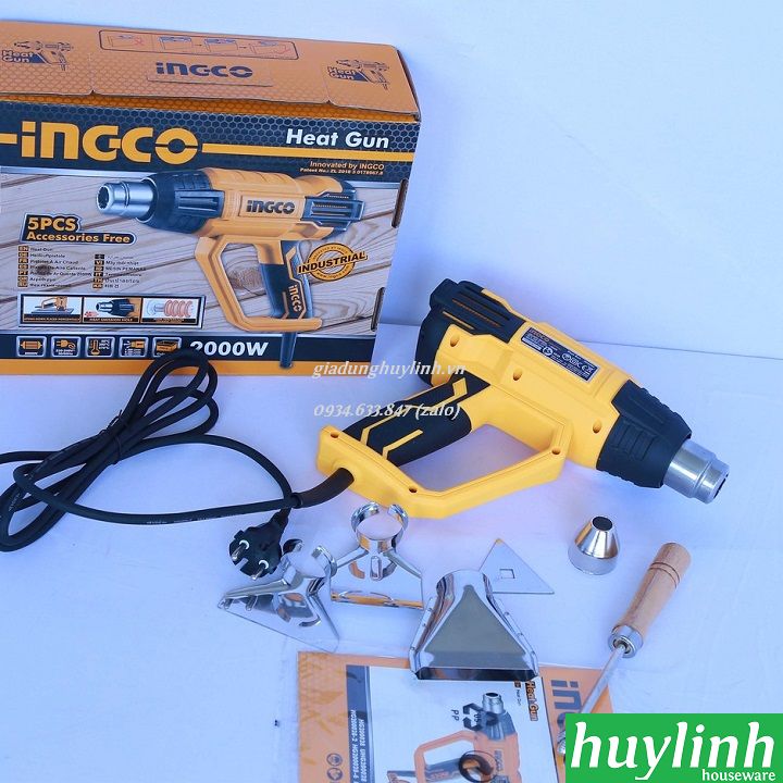 Súng thổi nhiệt hơi nóng Ingco HG200028 - 2000W 3