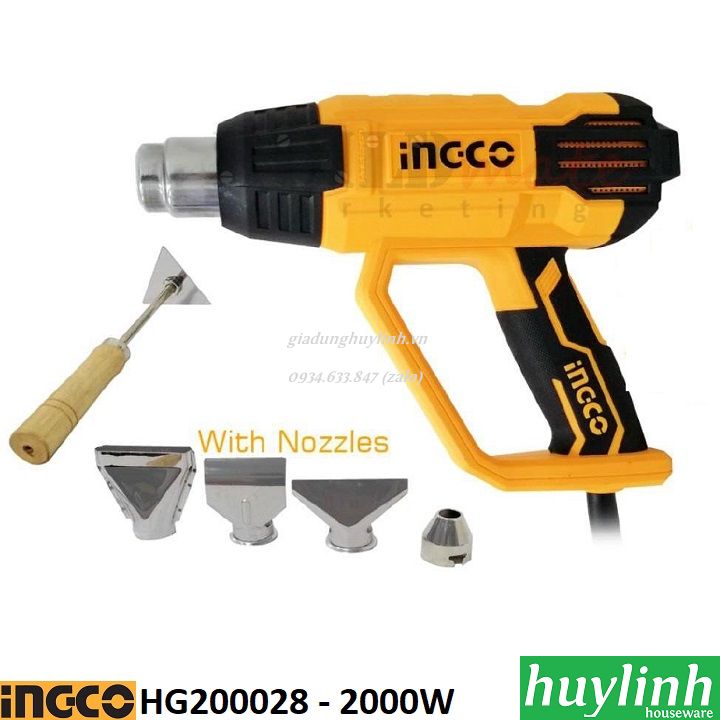 Súng thổi nhiệt hơi nóng Ingco HG200028 - 2000W