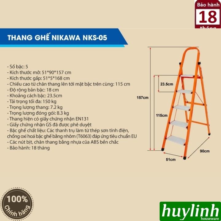 Thang ghế Nikawa NKS-05 - 5 bậc - 115cm 2