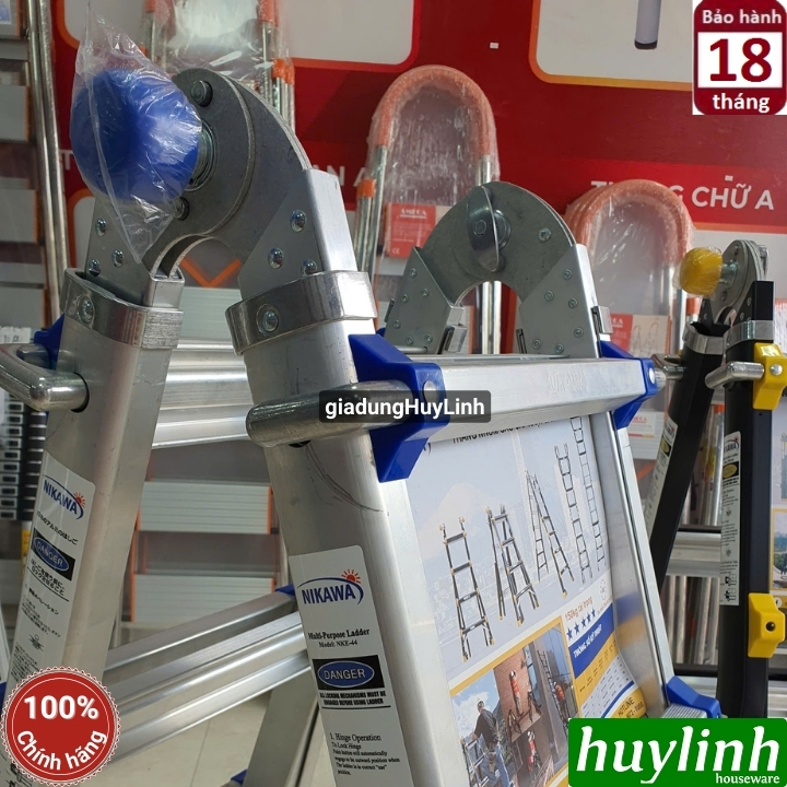 Thang nhôm trượt đa năng Nikawa NKE-45 5 bậc 4