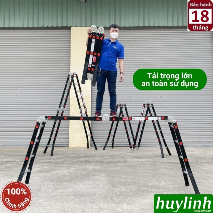 Thang nhôm gấp 4 đoạn 4 bậc Nikawa NKG-44C 7