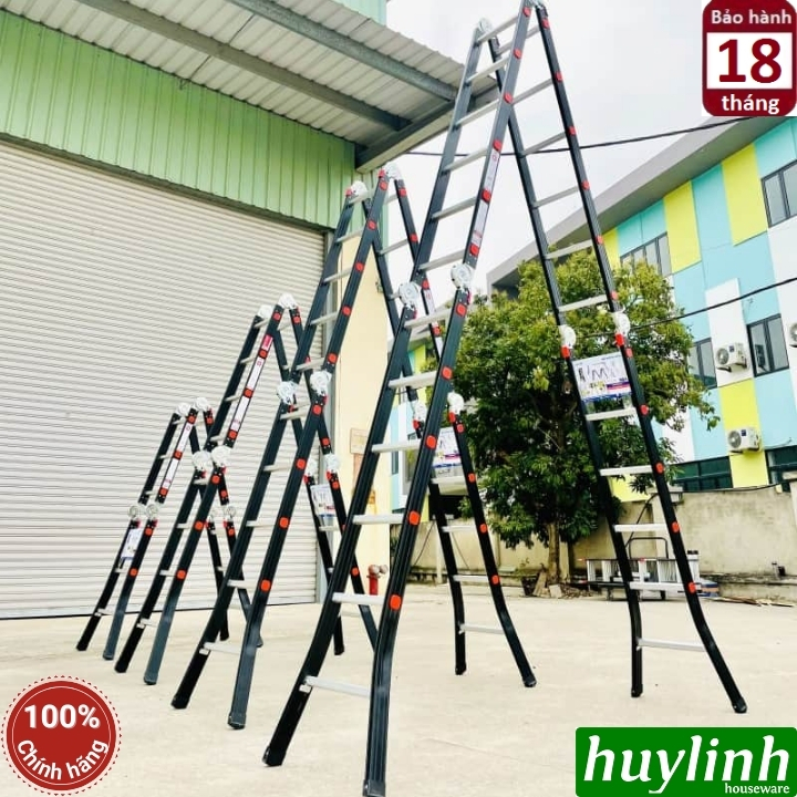 Thang nhôm gấp 4 đoạn 4 bậc Nikawa NKG-44C 8