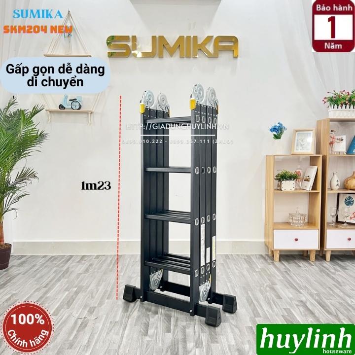 Thang nhôm gấp 4 đoạn Sumika SKM-204 NEW - 4.7 mét 3