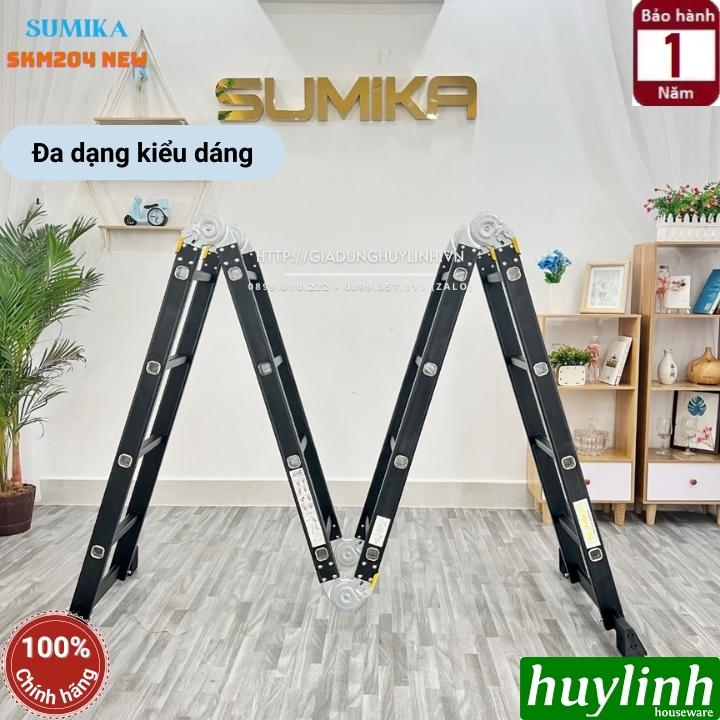 Thang nhôm gấp 4 đoạn Sumika SKM-204 NEW - 4.7 mét 4