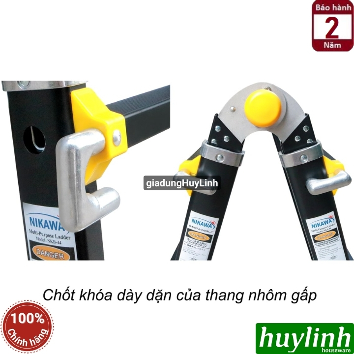 Thang nhôm gấp đa năng Nikawa NKB-44 7