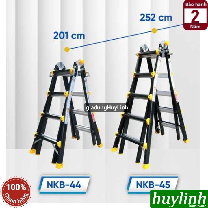 Thang nhôm gấp - trượt đa năng Nikawa NKB-45 - tối đa 5.28m 2