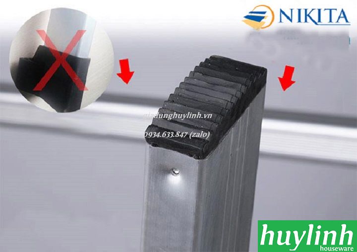 Thang nhôm gấp 4 đoạn Nikita TGA37 3.7 mét 6