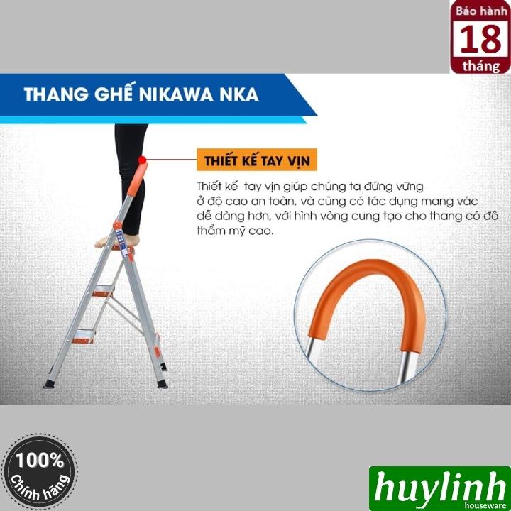 Thang nhôm ghế Nikawa NKA-03 - 3 bậc - 75cm 7