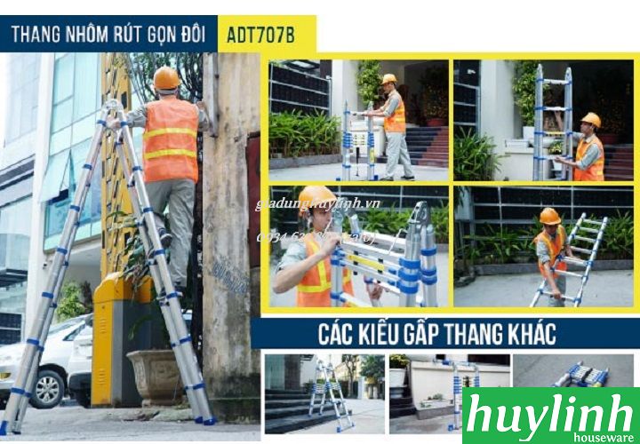 Thang nhôm rút đôi Advindeq ADT707B - 4.4 mét - giadunghuylinh.vn 4
