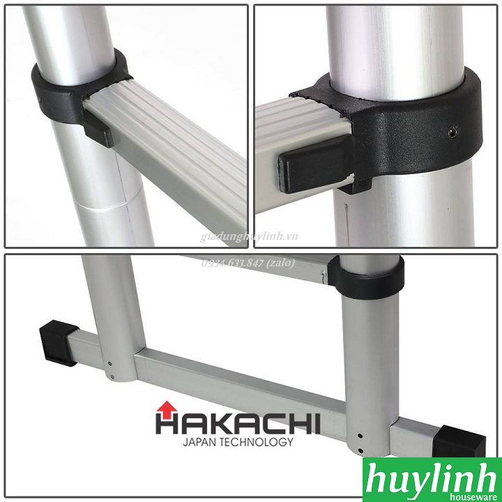 Thang nhôm rút đôi Hakachi HM-12CP - 3.8 mét 3