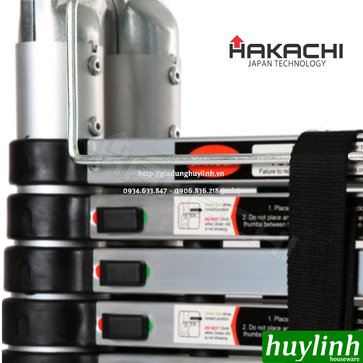 Thang nhôm rút đôi chữ A Hakachi HM-10 - 3.2 mét 4