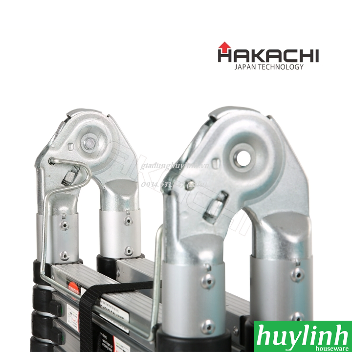 Thang nhôm rút đôi Hakachi HM-16CP - 5 mét 4