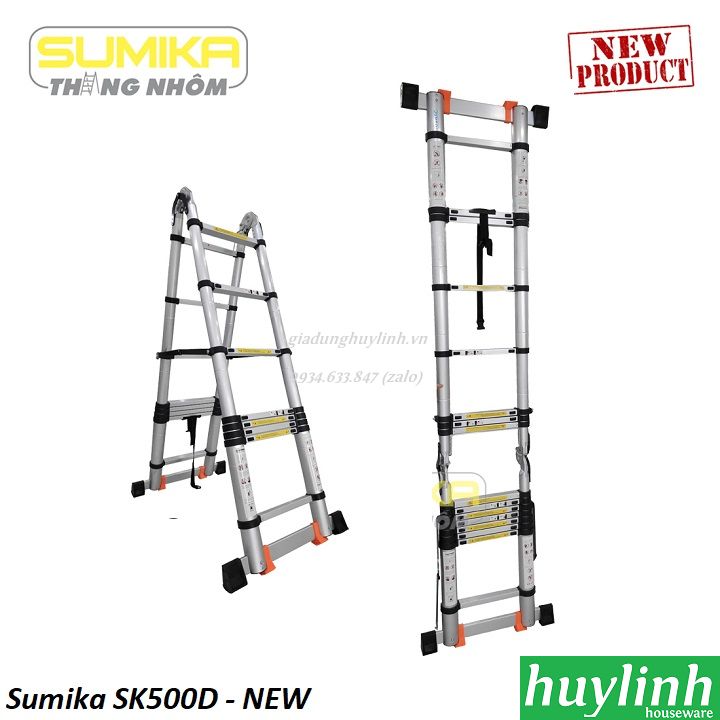 Thang nhôm rút đôi Sumika SK500D New