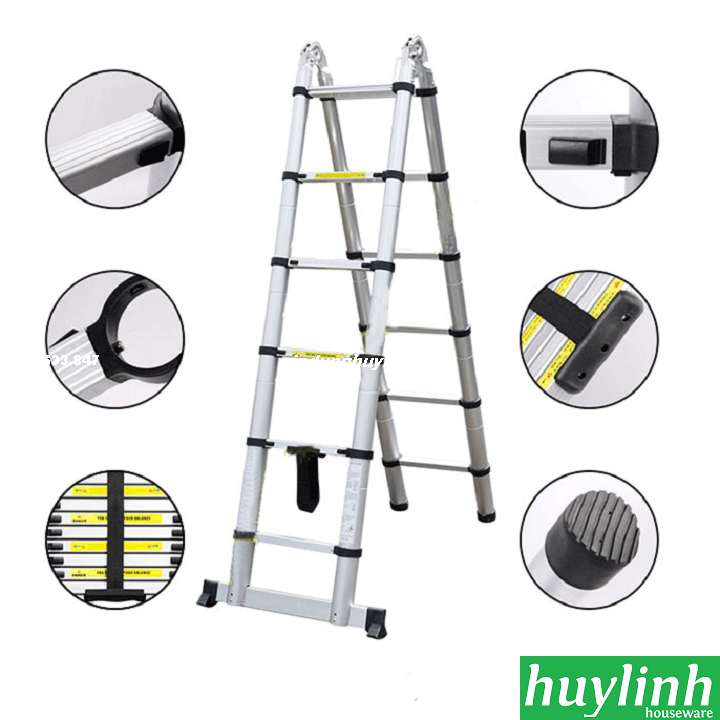 thang nhôm rút đôi diy tl-ai-50