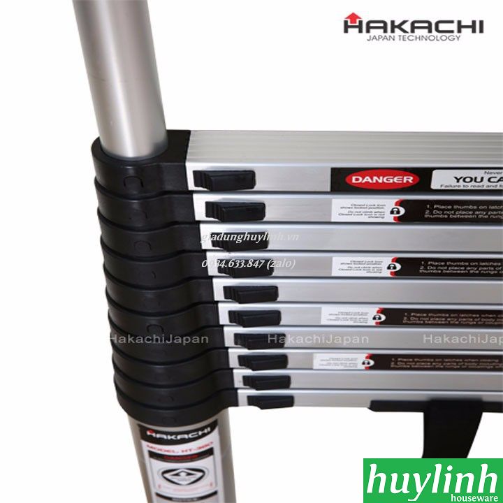 Thang nhôm rút đơn Hakachi HT-500CP - 5 mét 3