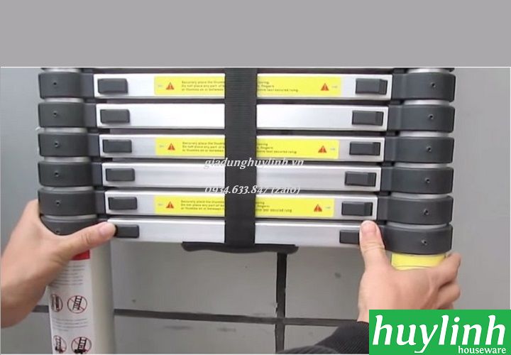 Thang nhôm rút đơn Nikita R38 - 3.8 mét 3