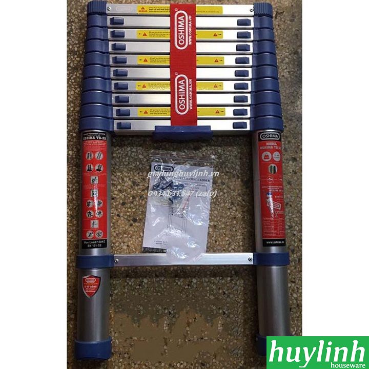 Thang nhôm rút đơn Oshima TD32 - 3.2 mét 2