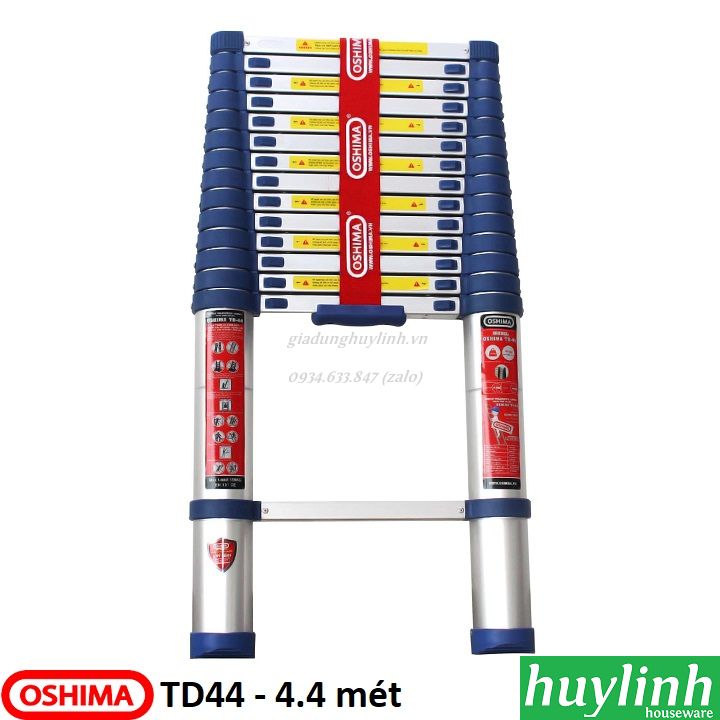 Thang nhôm rút đơn Oshima TD44 - 4.4 mét