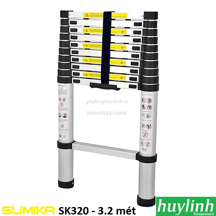 Thang nhôm rút đơn Sumika SK320 - 3.2 mét