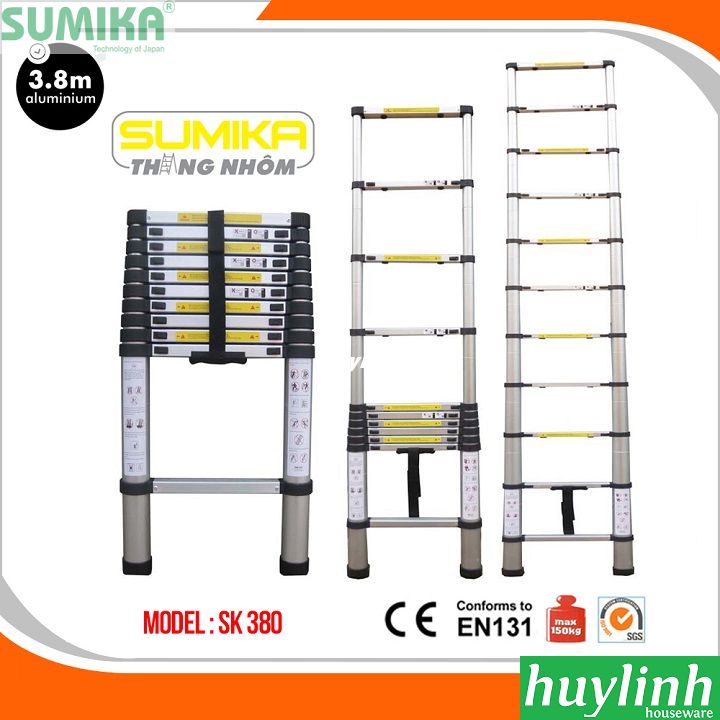 Thang nhôm rút đơn Sumika SK380