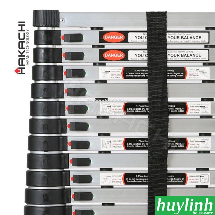 Thang nhôm rút đơn Hakachi HT-410CP 3