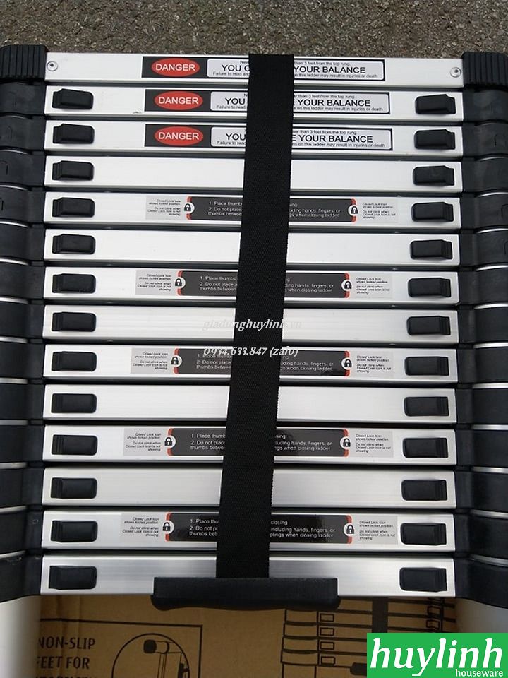 Thang nhôm rút đơn Hakachi HT-580 - 5.8 mét 5